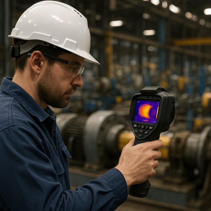 ThermalSync team member performing thermal inspection